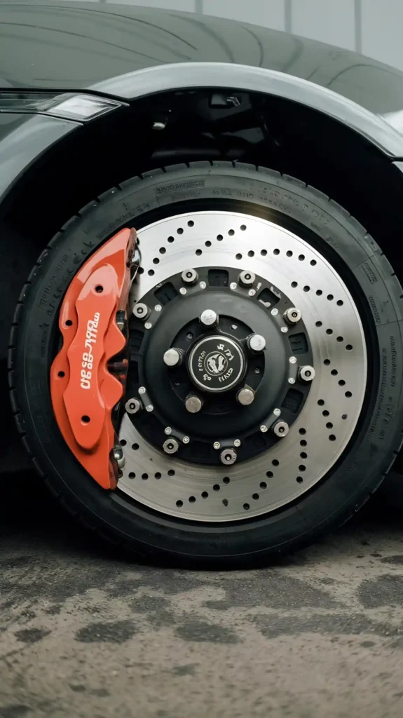 Efficienza dei Freni Auto. Dischi freno ventilati.