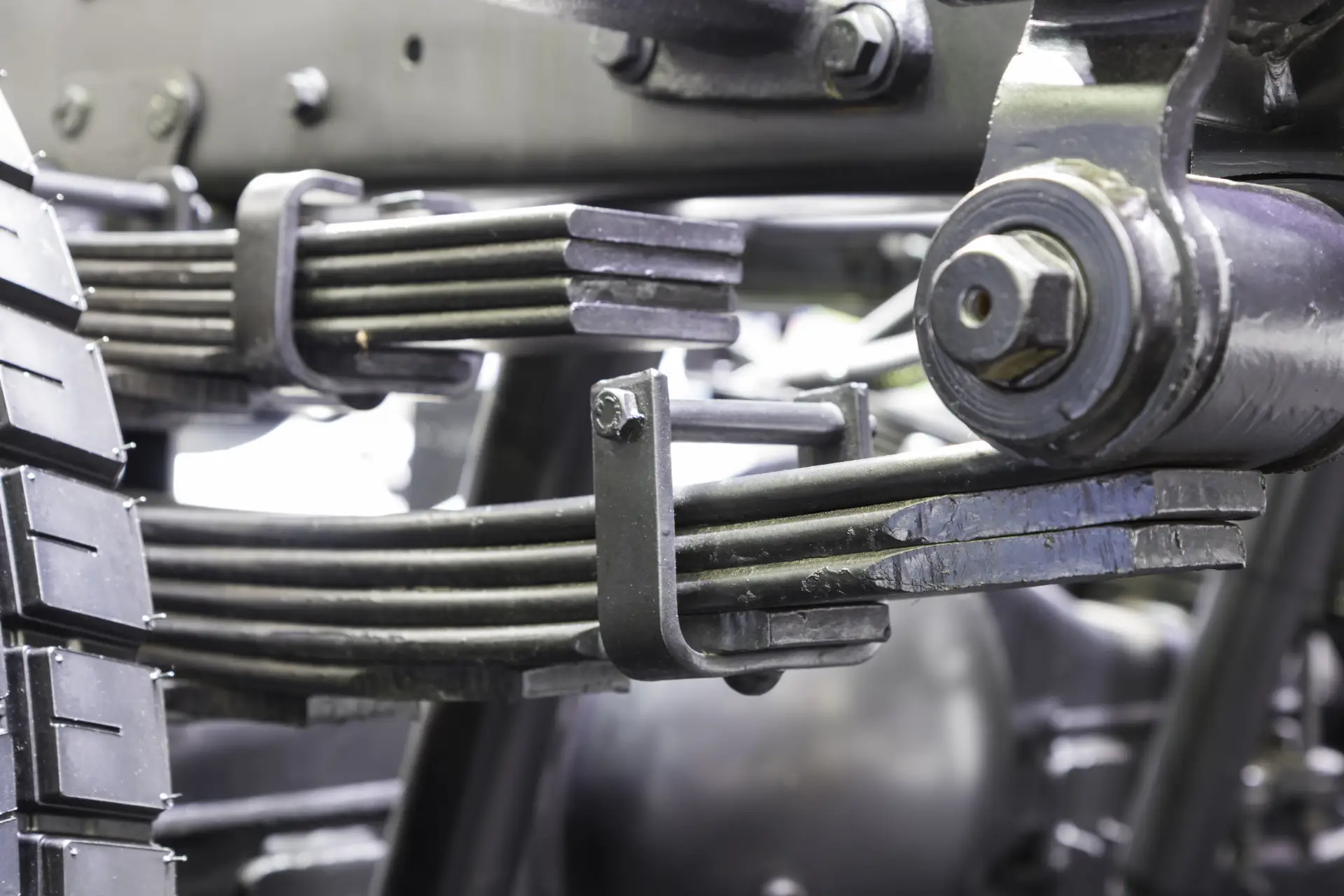 Sospensione a balestra. Componenti auto.