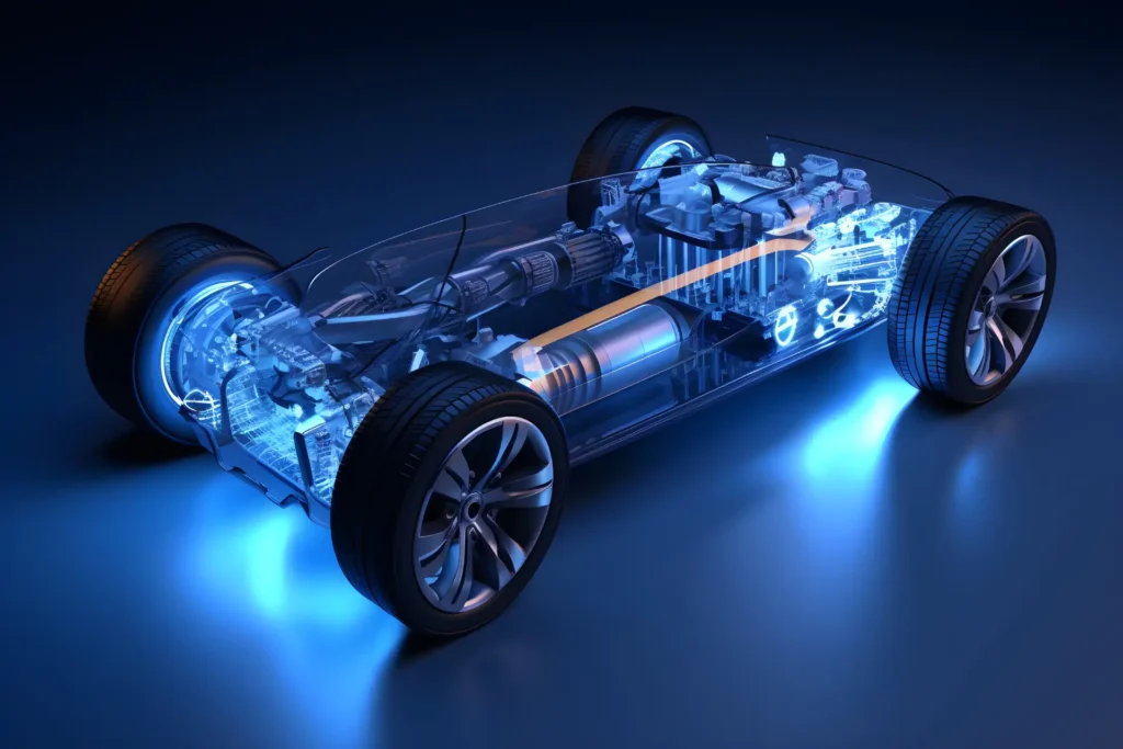 freni rigenerativi. Sistema elettrico. Componenti auto.