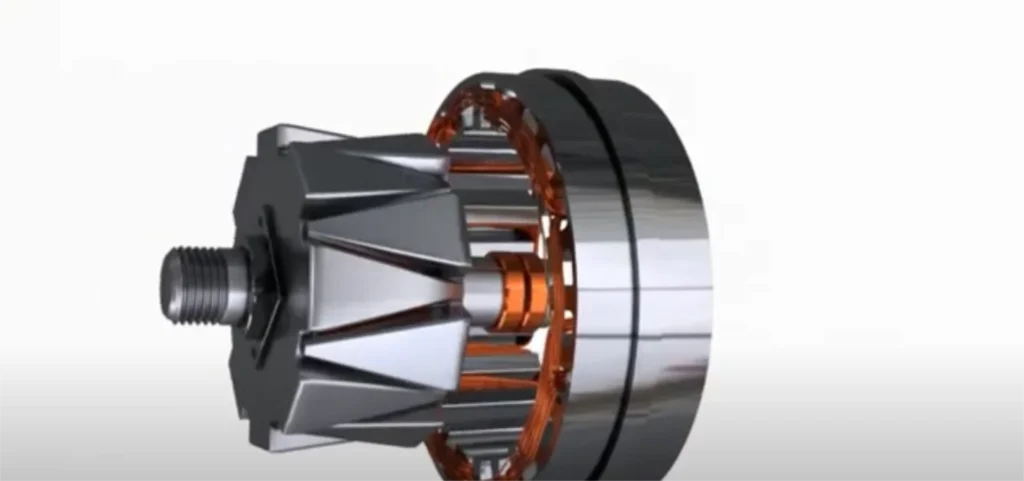 freni rigenerativi. Generatore di corrente. Componenti auto.