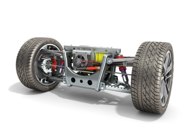 Sospensioni-a-quadrilatero-deformabile. Componenti auto.