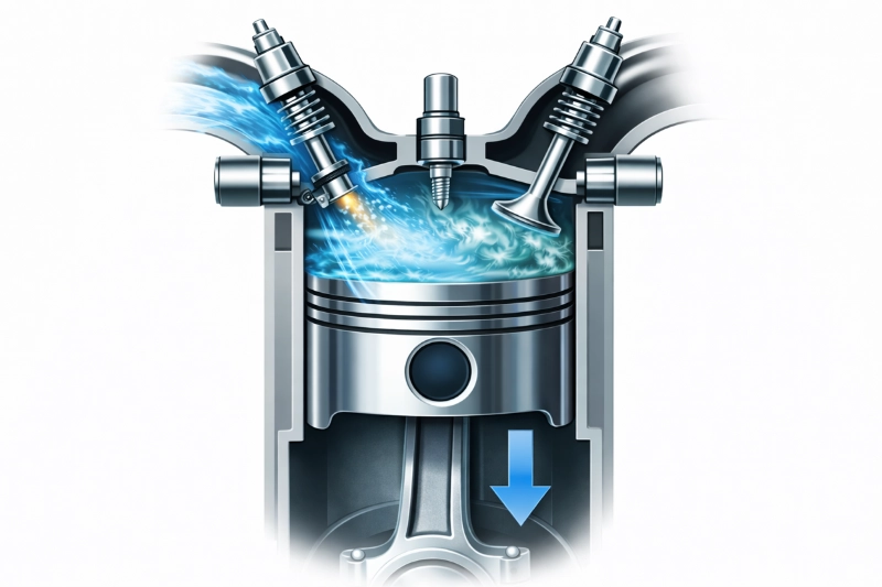 Motore a Scoppio: Ciclo Otto a Quattro Tempi, Benzina 2 Motore-a-scoppio-aspiraz.
Componenti auto.