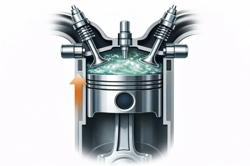 Motore a Scoppio: Ciclo Otto a Quattro Tempi, Benzina 3 Motore-a-scoppio-compress.
Componenti auto.