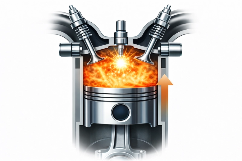 Motore a Scoppio: Ciclo Otto a Quattro Tempi, Benzina 4 Motore-a-scoppio-scoppio.
Componenti auto.