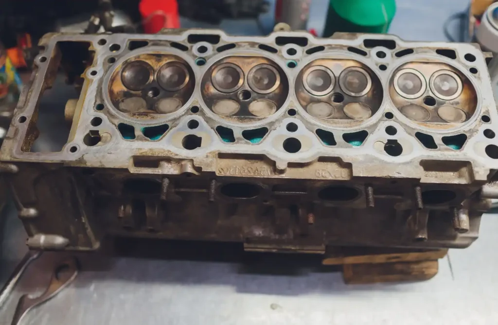 Testata-motore-1.
Componenti auto.